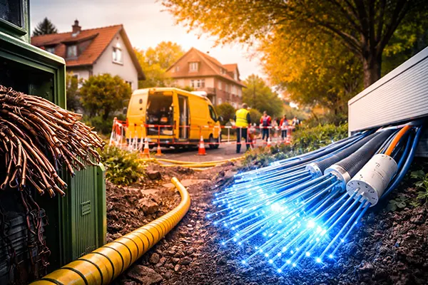 Home fibre connection