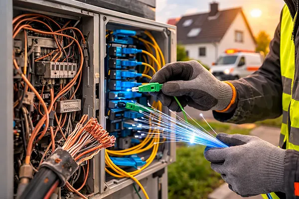 Home fibre connection