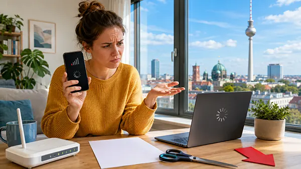 Messung der Mobilfunkgeschwindigkeit
